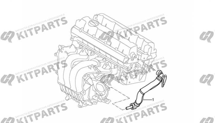 Трубка вентиляции картера Dong Feng