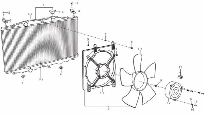 Радиатор охлаждения двигателя Lifan