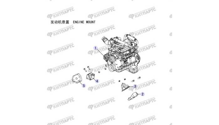 Подушки двигателя (турбодизель 2,8TC) Great Wall